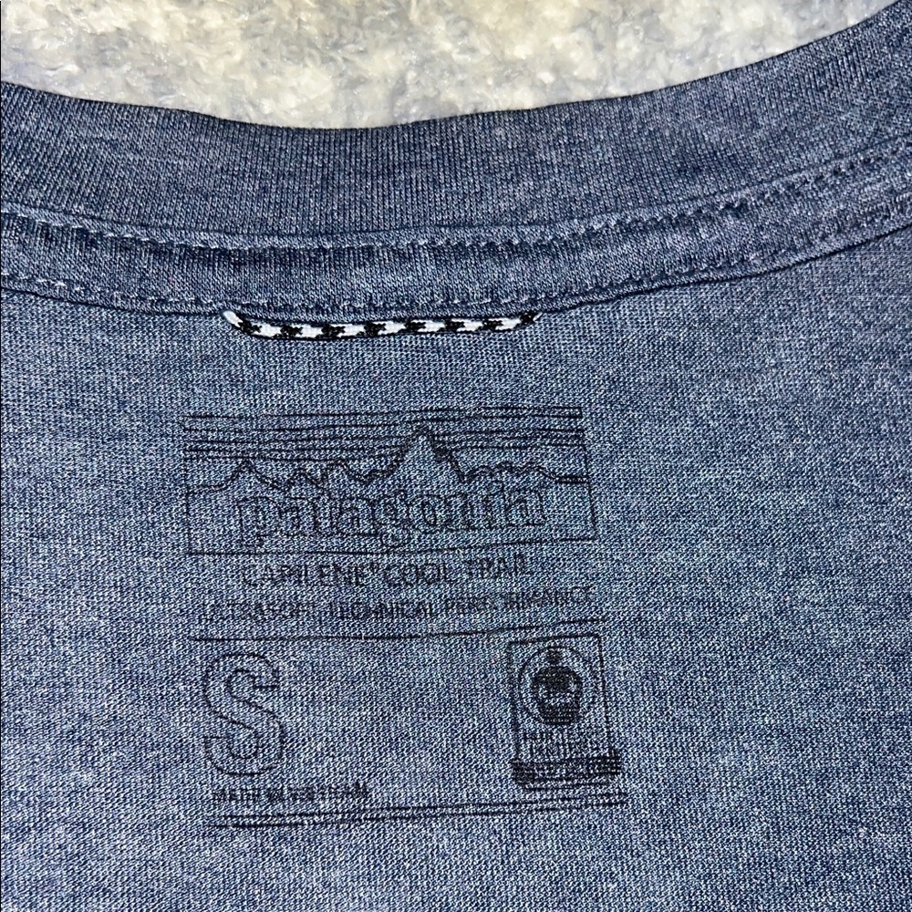 Patagonia Heathered Navy Short Sleeve Tee - Picture 3 of 4